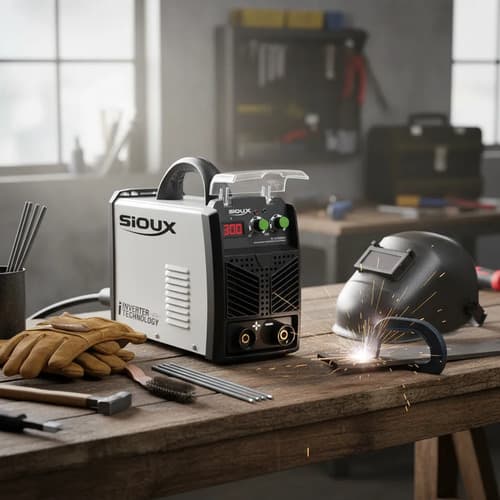 Soldadora Inverter Sioux 300a Electrodo Portátil Sie12300 Gris
