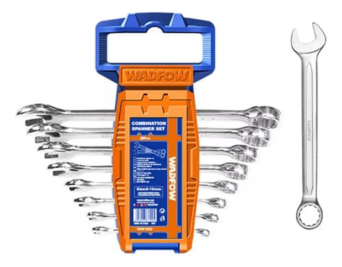 Set X 8 Llaves Combinadas Wadfow 6-19mm. Hnt