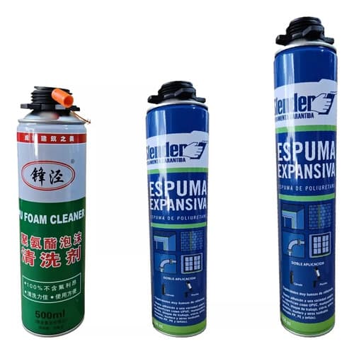 Pack Espuma Poliuretano Slender 1250ml + Limpiador 500ml
