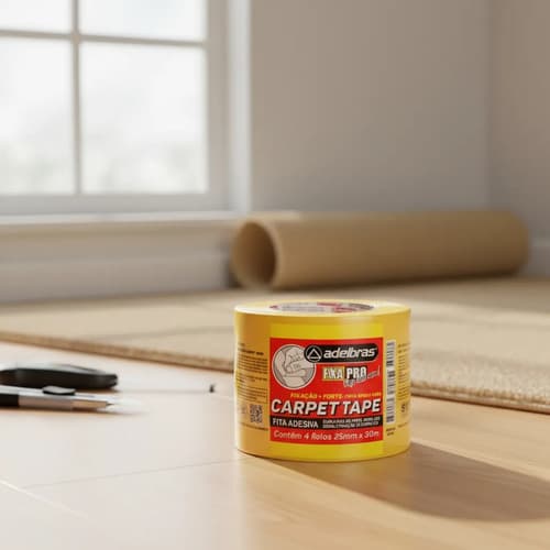 Cinta Doble Faz Crepe Naranja 415 - 48mm X 30mts Naranja Claro Liso