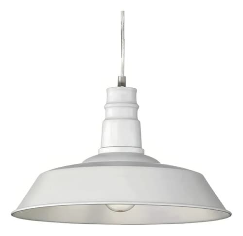 Lámpara Colgante Vintage Blanca Techo Tushop Acero Rosca E27