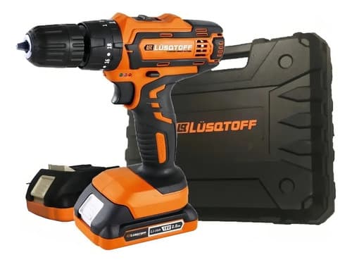 Taladro Percutor Atornillador Inalámbrico Lüsqtoff Atl18-8b 18v 2 Bat Color Naranja