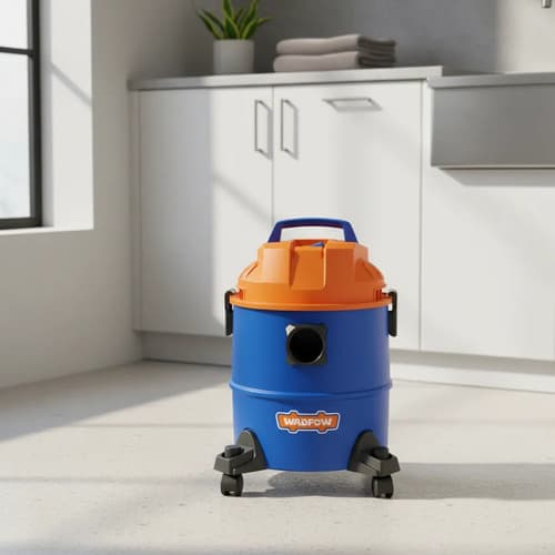 Aspiradora 20lt Tacho Plastico Seco Humedo Wvr2a20 Azul
