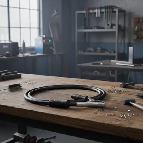 Pinza Cable Soldadora Masa Bornes 9mm Negro