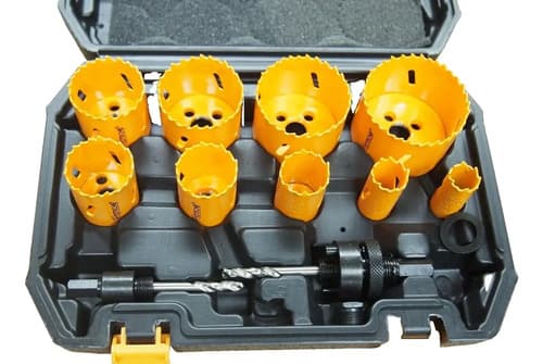 Kit Sacabocados Ate Para Madera Y Plástico Con Estuche (16 Piezas)