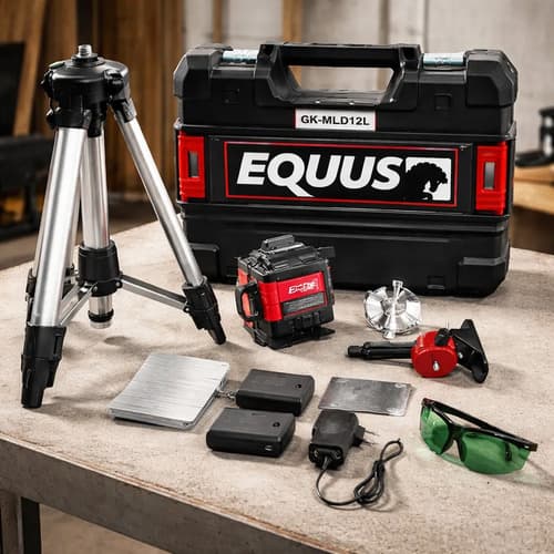Nivel Laser Equus 16 Lineas, 2 Bat Recarg + Tripode + Acceso