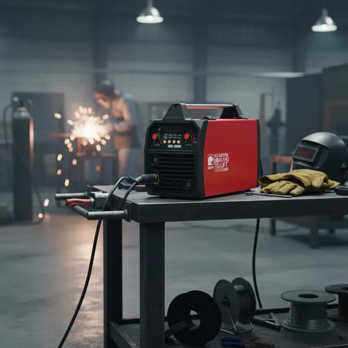 Soldadora Digital Igbt 4 En 1 Flux/gas Mig/mma/ Tig Lift 200 Rojo