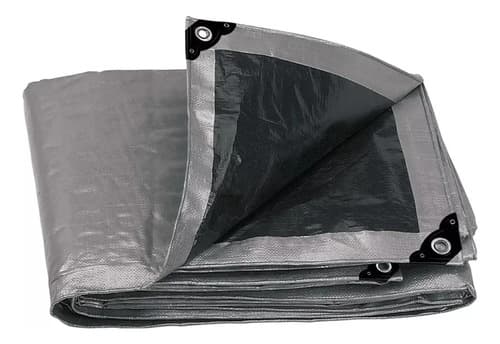 Lona Impermeable Truper Plata 5 X 3 Metros Camping Mf Shop Gris