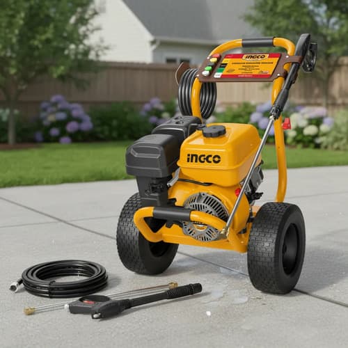 Hidrolavadora 282 Bar 8.5hp Industrial Ingco Ghpw2203 Naranja Claro Nafta