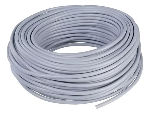 Cable Superplastico Diors 2x4 Mm Rollo X 100mts Gris