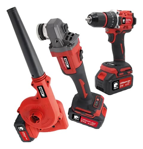Kit Equus Amoladora + Sopla Aspiradora + Taladro De Impacto