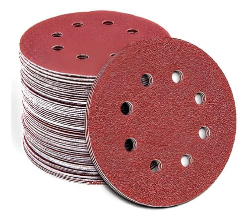 50 X Lijas Disco Grano 7 Pulgadas 180mm 8 Agujeros Lijadora 0