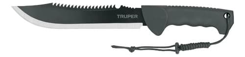 Machete Doble Filo 10 Cacha Inyectada, Truper Con Funda 103015