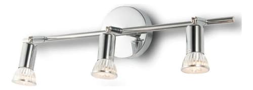 Spot Metalico Adosar3 Picos - Gu10color : Plata