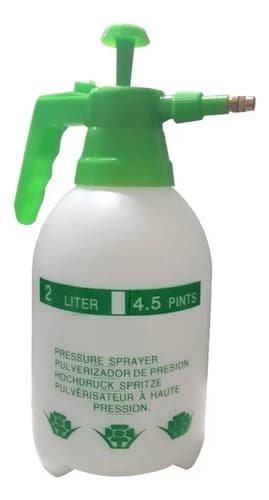 Pulverizador Rociador Desinfección Fumigador Manual 2 Lts Color Blanco Y Verde