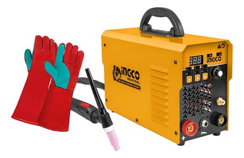 Soldadora Inverter Tig Electrodo Ingco 160 Amp Color Amarillo Frecuencia 50/60
