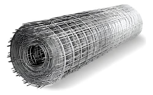 Malla Electrosoldada Galvanizada Rainer De Acero Para Cercos 2 X 25 M Plateado