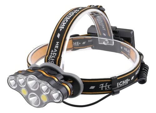 Lámpara D/cabeza Led Linterna Minera Recargable Usb 8 Modos