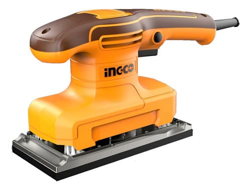 Lijadora Orbital Electrica 320w + 5 Lijas Ingco Fs3216 Naranja Claro 50 Hz / 60 Hz