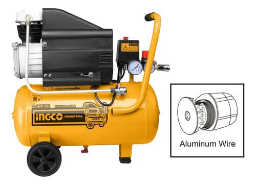 Compresor De Aire 24lt 2hp 8 Bar Ingco Ac20248 Fase Eléctrica Monofásica Frecuencia 50/60 Hz