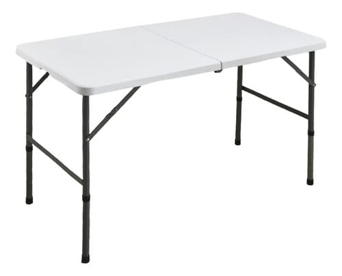Mesa Plegable Chica 122cm X 61 X 74cm + 4 Sillas Equus Combo