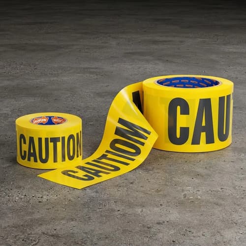 Cinta Señalizacion Amarilla Cauti 7.6cm X 91m Wadfow Amarillo Caution