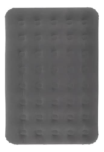 Colchon Inflable 2 Plazas 28cm Alto Inflador Interno Gris