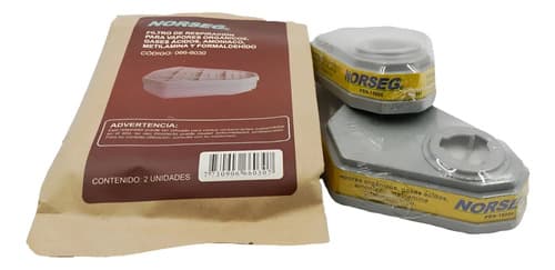 Pack De Filtros Norseg Para Máscara De Protección Contra Amoníaco Y Metilamina