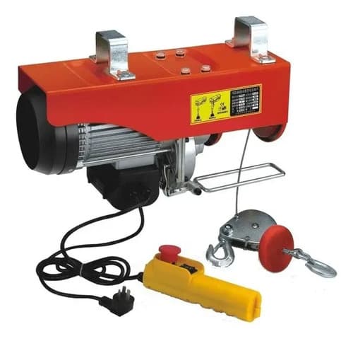 Aparejo Electrico 250/500kg Cable Acero 12mt Mando Distancia