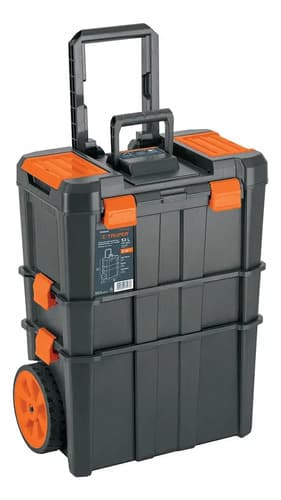 Caja Para Herramientas Truper Chp-1925r 3 En 1 Con Ruedas. Gris Oscuro