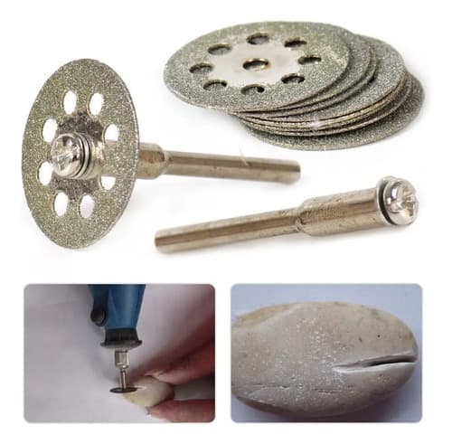 5 Discos Corte Diamantados Mini Torno 22mm Electroimporta