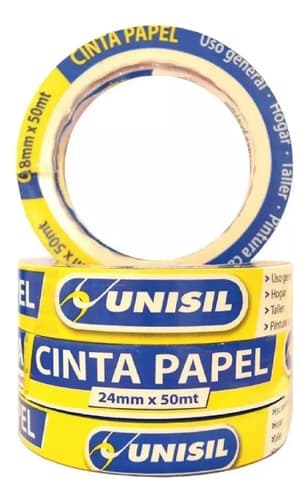 Cinta De Papel / Enmascarar Unisil 18 Mm X 50 Metros