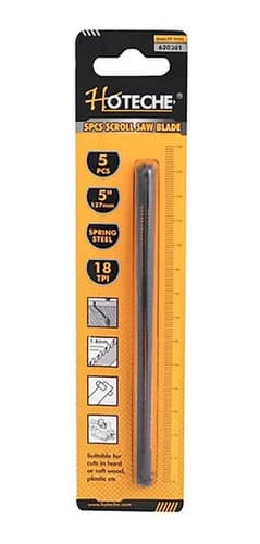 Hojas Para Sierra De Arco Hoteche 18 Tpi Para Madera Y Plástico (pack De 5)