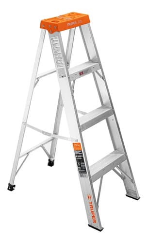 Escalera Aluminio Truper 3 Esc Tipo Tijera 1.2mt 175 Kg Color Plateado