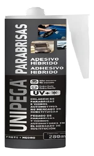 Adhesivo Pro Hibrido Parabrisas Negro 280ml