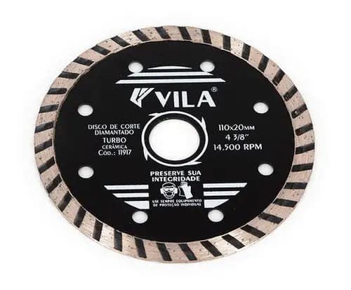 Disco Diamantado De Corte Vila 110 Mm Para Cerámica Y Hormigón