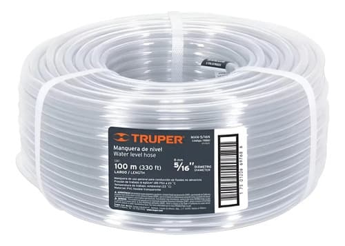 Manguera De Nivel 5/16''x100m Truper 19861 Color Gris