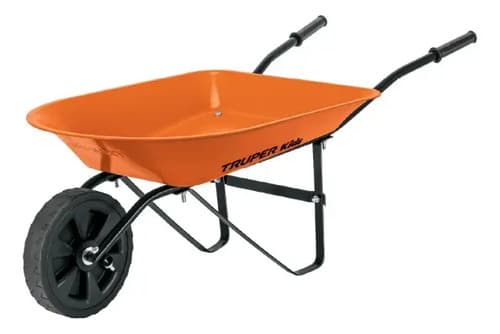 Carretilla Infantil Concha Metalica 54 X 40 Cm Truper 102996 Naranja