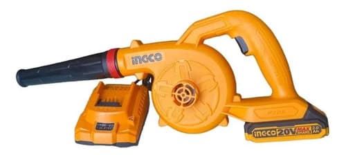 Soplador Inalambrico Bateria Cargador Ingco Cabli200281 Naranja Claro
