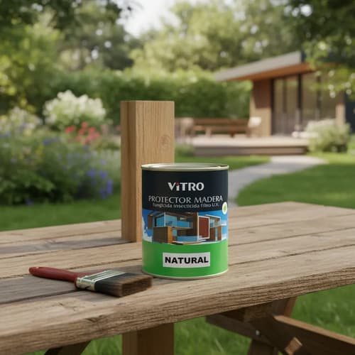 Protector De Madera 4l Uso Interior Exterior Vitro Natural Satinado