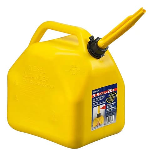 Bidón Para Combustible Scepter 20l Amarillo C/ Pico Gas Oil