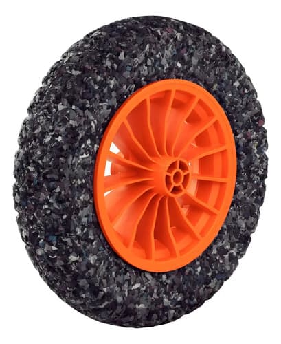 Rueda Para Carretillas Tramontina Maciza Eje 10mm Color Azul Marino
