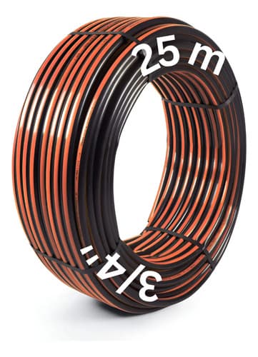 Tubo De Riego Manguesur 3/4 25m Pebd Flexible Negro Modelo 3421
