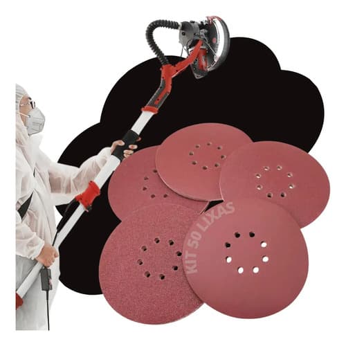 Lija De Velcro Mirka Disco De 225mm Óxido De Aluminio Pack 40 Unidades 0