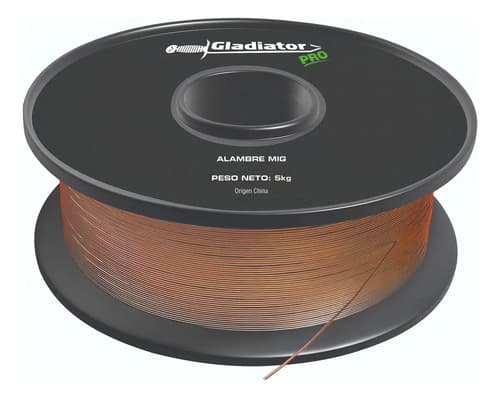 Alambre Con Gas 0,6mm 5kg Gladiator Marrón