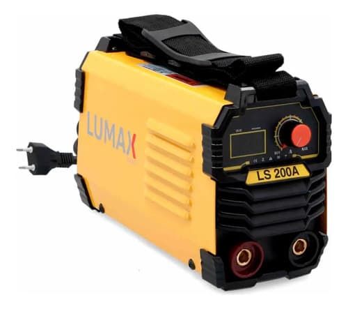 Soldadora Inverter Lumax 200amp Display Digital + Color Amarillo