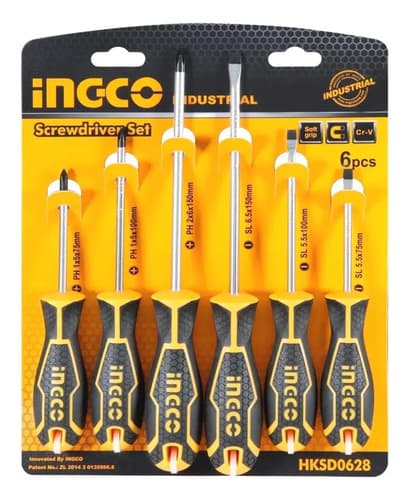 Juego De Destornilladores Philips Ingco De 6 Piezas