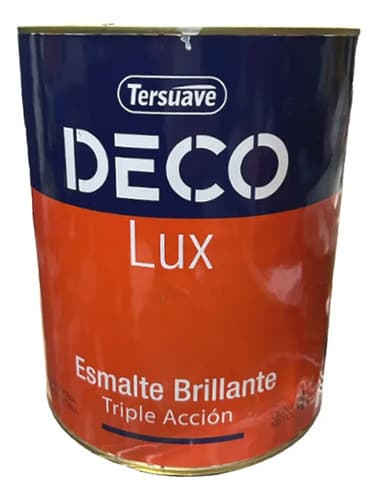 Esmalte Tersuave 4 Lt Deco Lux 3 En 1 Convertidor Brillante Color Gris Espacial