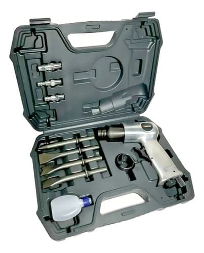 Martillo Cincel Neumático Profesional + Accesorios Hoteche