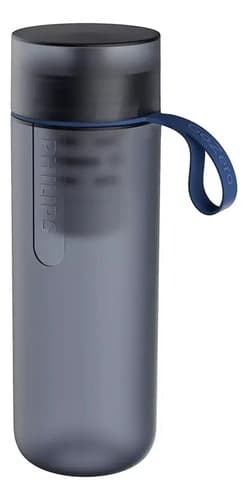 Botella Con Filtro De Agua Philips Agarre 590 Ml Gris Oscuro
